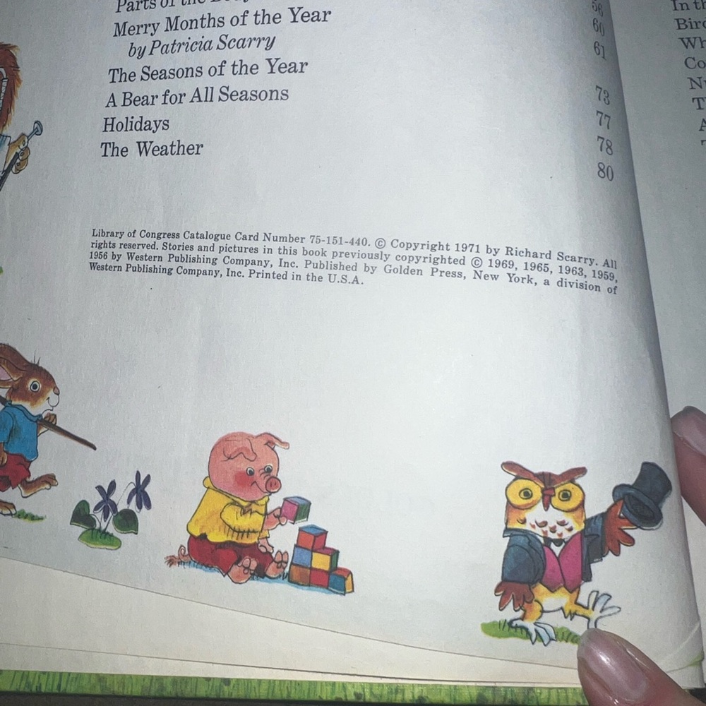 1971 Things to know Richard Scarry